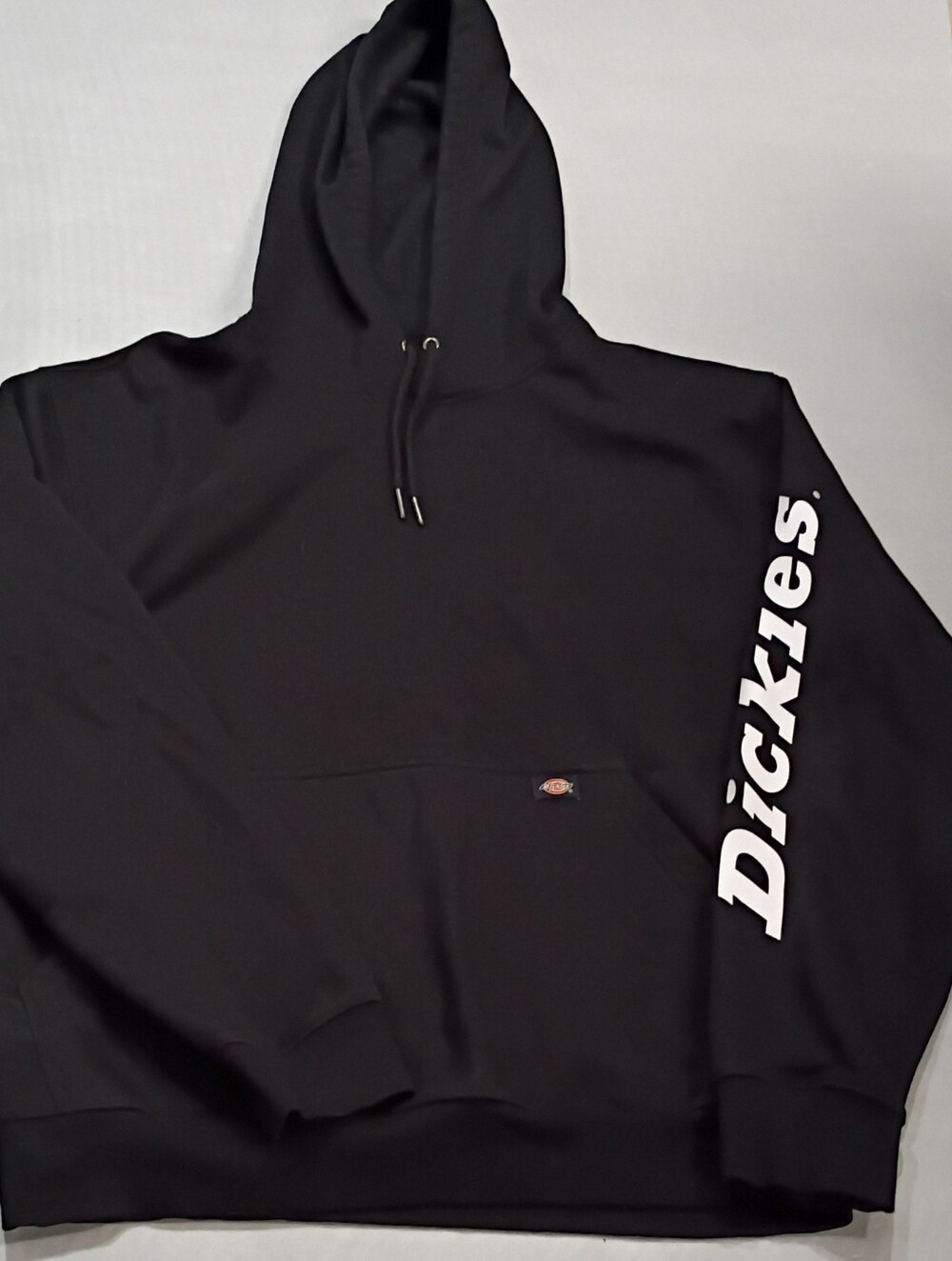 Dickies Black Hoodie with White Sleeve Script